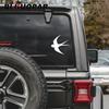 BLKUOPAR for Flying Swallow Silhouette Car Stickers Simple Sunscreen Decals Fashionable Windshield Vehicle Decor Car Label