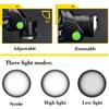ZK30 Rechargeable LED Headlamp headlight head lamp/light frontale 18650 battery head flashlight lanterns for camping running