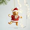 Horse Hanging Pendent For Christmas Tree Decorations Cartoon Animal Bear Ornaments  Xmas Keychain Navidad New Year Decor