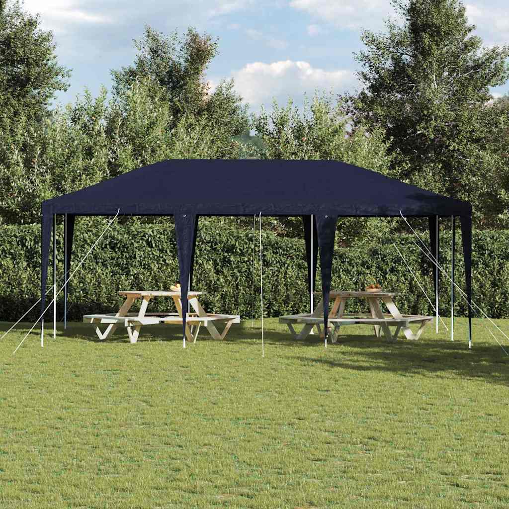 Party Tent Blue 600 X 400 X 266 Cm Polyethylene and Steel