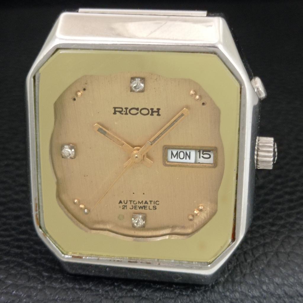JAPAN VINTAGE RICOH R31 AUTOMATIC MENS ORIGINAL DIAL WATCH A704738-1