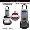 Master Lock Portable Light Up Dial Key Safe with Shackle, Medium, Outdoor