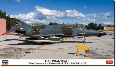 Hasegawa West German Air Force Phantom II Splitter Camouflage Plastic Model 02443 1/72 F-4F