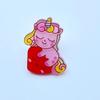 10 Pezzi Mini Misti Con Unicorni Cartoon Lucidi Acrilico Kawaii Abbellimenti per Scrapbooking Accessori Fai da Te H64