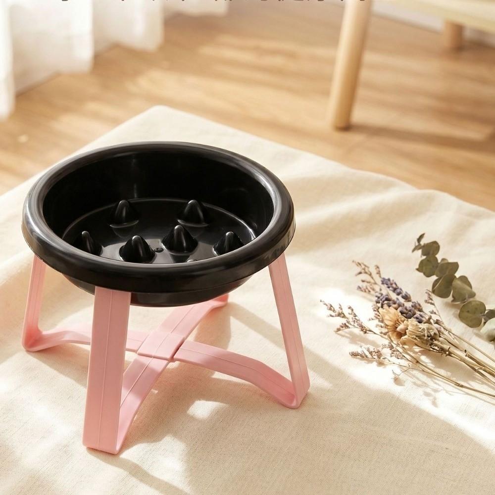 With Stand Slow-Feeding Bowl Bite-resistant Anti-Overturning Bowl Elevated Cat Bowl Outdoor Use
