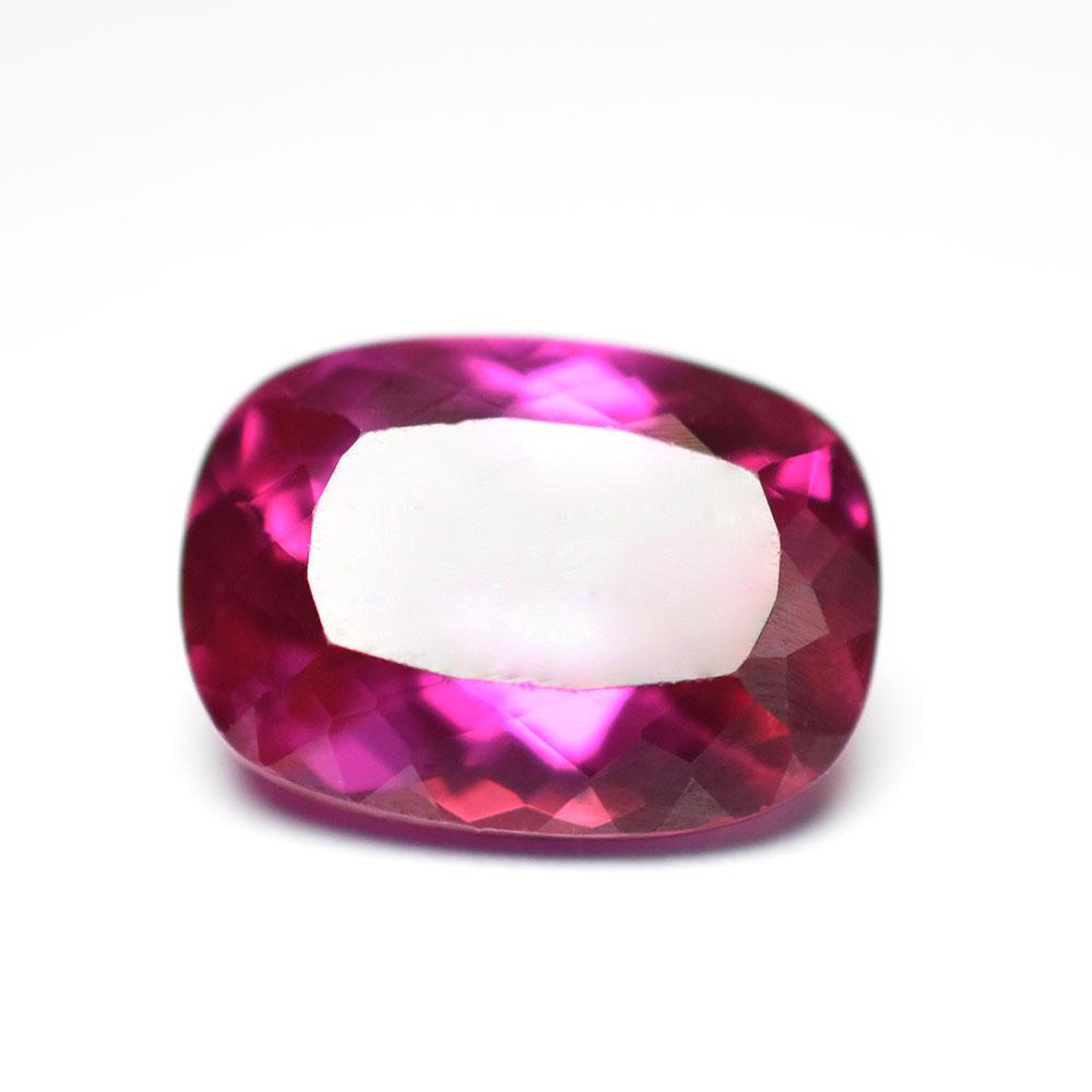 A+ Certified Natural Pink Tourmaline Cushion Cut 7.60 Ct Loose Gemstone For Gift