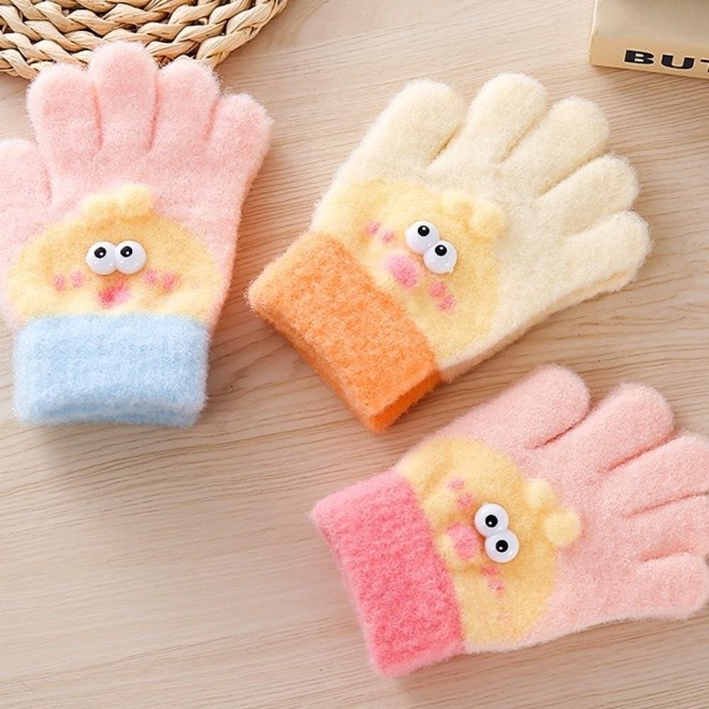 Barnes Varme Verktøy Vinter Barnehansker Fem Fingre Gutter og Jenter Kuldebestandig Hanske