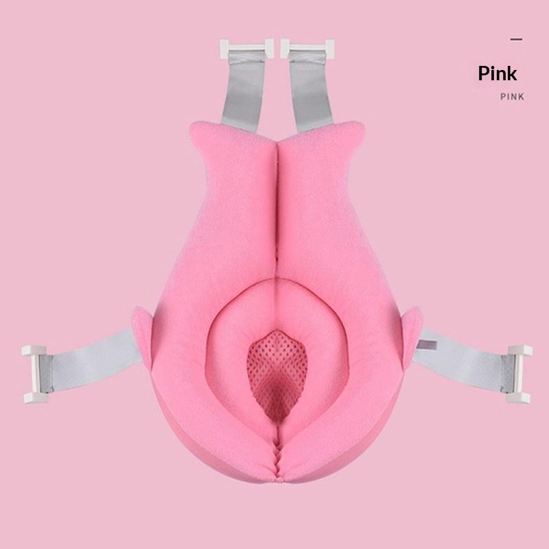 Baby Bath Seat Support Mat Infant Anti-Slip Soft Comfort Body Cushion Foldable Baby Bath Tub Pad Chair Newborn Bathtub Pillow