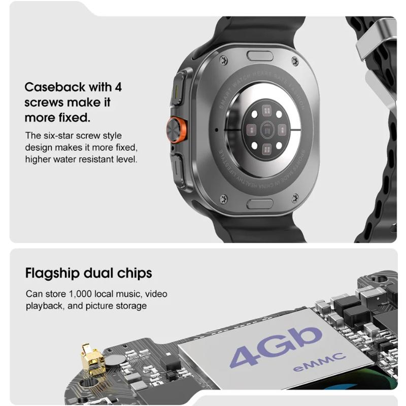 2025 New Smartwatch Watch 7 Man Woman Sports Outdoor Compass Bluetooth Call 32GB NFC Heart Rate Weather For Samsung Smartwatch