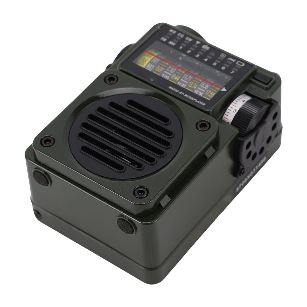 Shortwave Radio Bluetooth Speaker Rechargeable AM FM SW Shortwave Receiver Pocket Radio with Backlight and ATS Presets