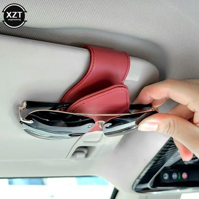 Suport Ochelari Parasolar Auto, Piese Auto Cadru Auto Clema de Fixare Accesorii Suport Ochelari Bilet Document