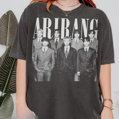 Arirang Bangtan Boys Vintage Shirt, Kpop 2026 Tour Shirt, Bangtan Boys Arirang Tee Hip Hop Streetwear Oversized Tshirt