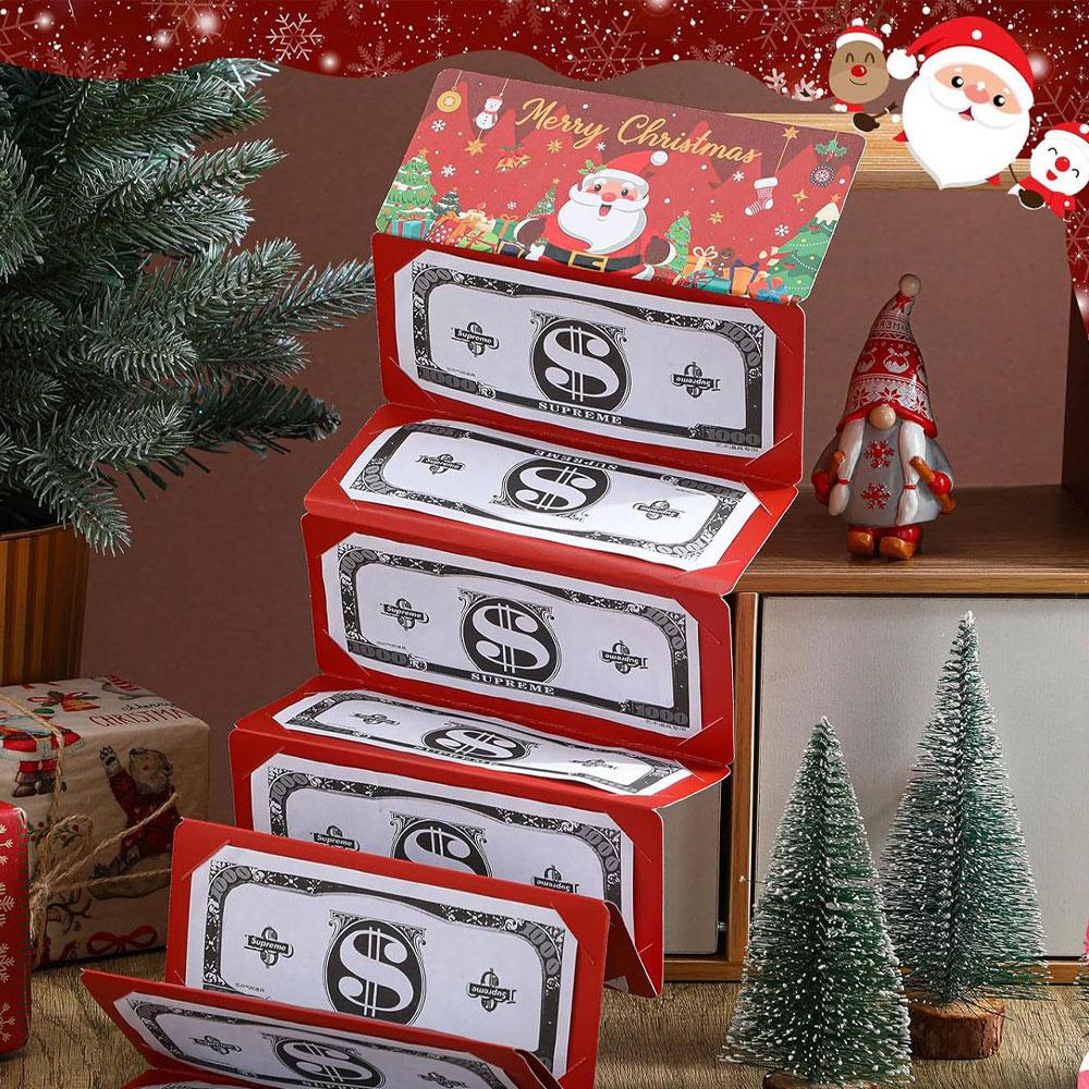 Christmas Money Cards Christmas Party Decoration Kids Favor 2026 Xmas Greeting Money Card Navidad Natal New Year Gift 2026