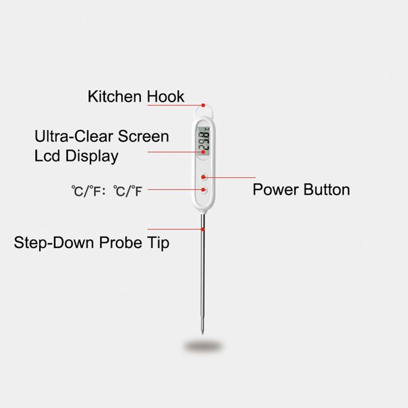 Kitchen Digital BBQ Food Thermometer Meat Cake Candy Fry Grill Dinning Household Cooking Thermometer Gauge Oven Tool