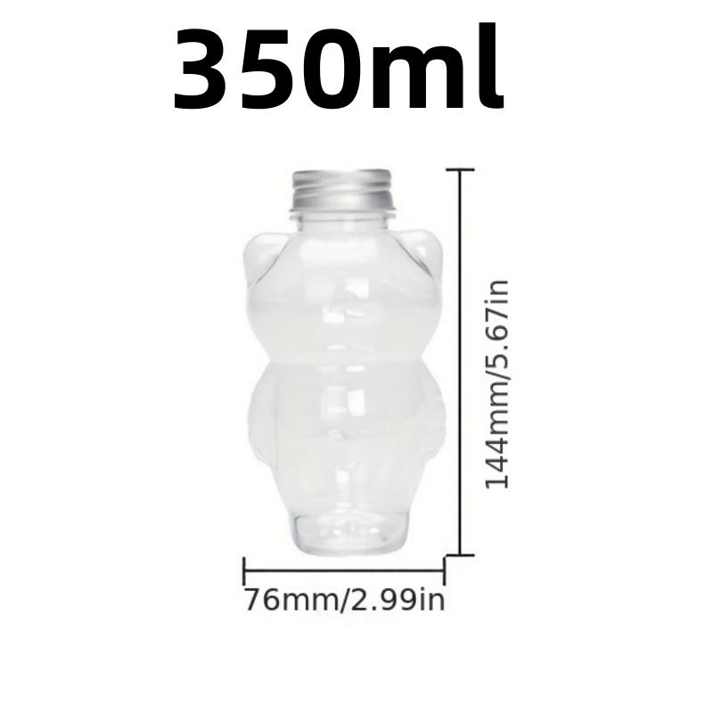 

12/17oz Adorable Cat Shaped Water Bottles Milk Tea Coffee Juice Portable Plastic Cup Christmas Party DIY Drinking Container 1pc