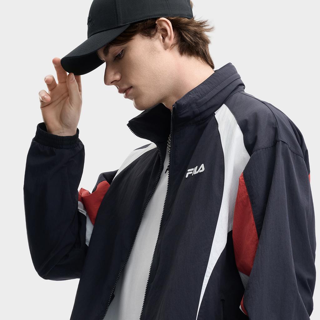 FILA Original Fashionable Personality Trendy Classic Simple Retro Sports Casual Versatile Comfortable Loose Woven Jacket Men jackets F11M629701FNV