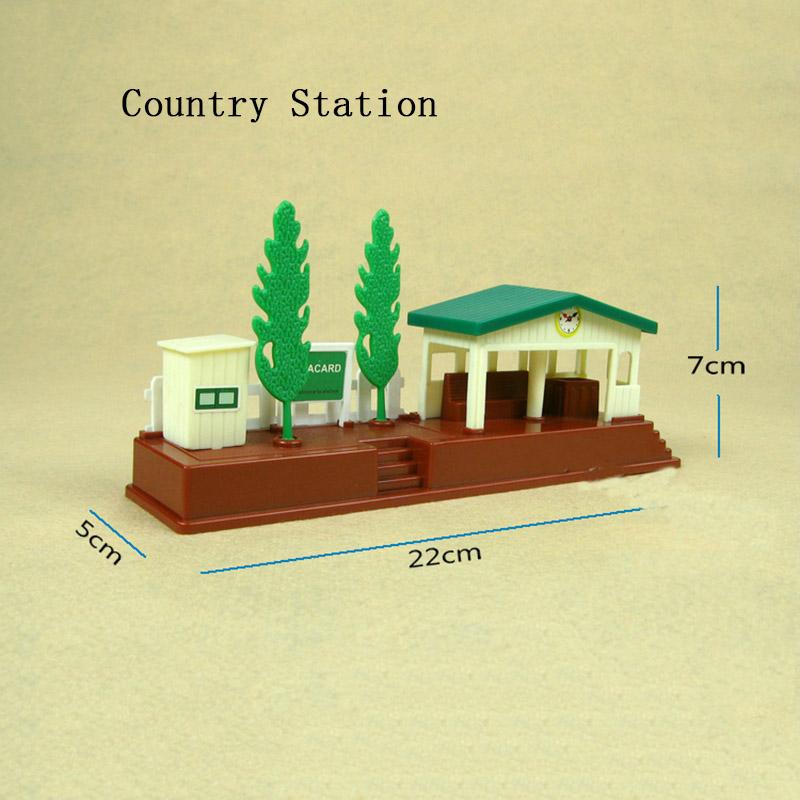 1:87 Track Scene Accessories Cave Railway Crossing Station Road Resistance Children's Toy Simulation Electric Train Model Boy