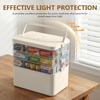 4-Tier Medicine Storage, Medicine Cabinet Medicine Box with Handle