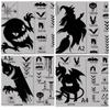 Self-Adhesive Wallpaper Giant Ghost Window Sticker Glass Sticker Party Decor Halloween Decor