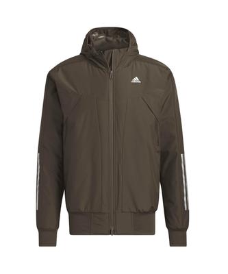 Geacă cu glugă matlasată Adidas MH IS0364 JMQ35 DOL XL pentru bărbați cu 3 dungi,