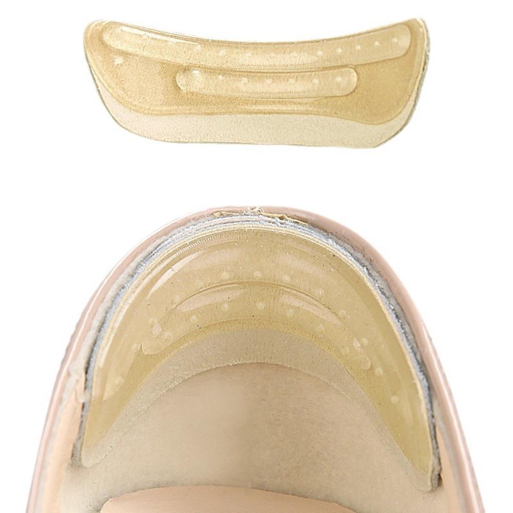 

Soft Shoes Heel Pads Self-Adhesive Heel Protector Insert Heel Grips Liner Feet Care бежевий