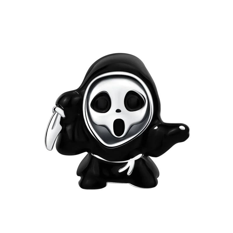 New Original Halloween Party Charms Luminous Pumpkin Skull Ghost Clown Beads Chameleon Bracelets Necklace Diy Jewelry Party Gift