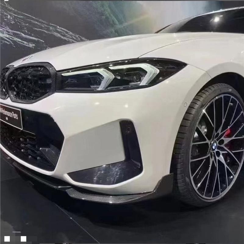 BMW 2023 New 3 Series MP Style Front Lip Bumper, Bright Black