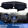 Car Dashboard Cover Avoid Light Pad Instrument Platform Cover Mat Carpet For Maserati Ghibli M157 2014-2024 2016 2018 2019 2020
