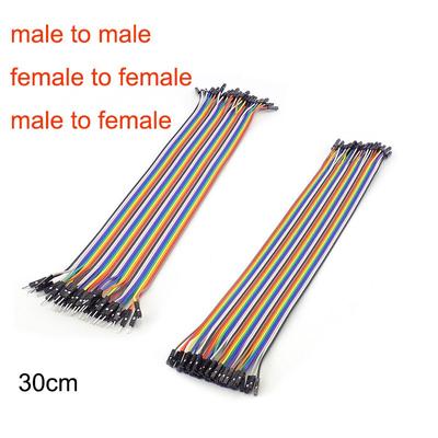 30Cm 40Pin Diy Dupont Jumper Wire Female Male To Male Female Line Eclectic Connector Cable Cord  Lead F/M