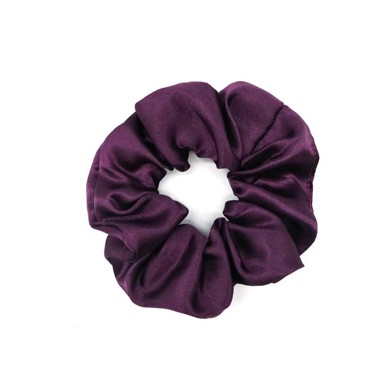 Vintage French Satin Silk Hair Tie - Retro Versatile Accessory