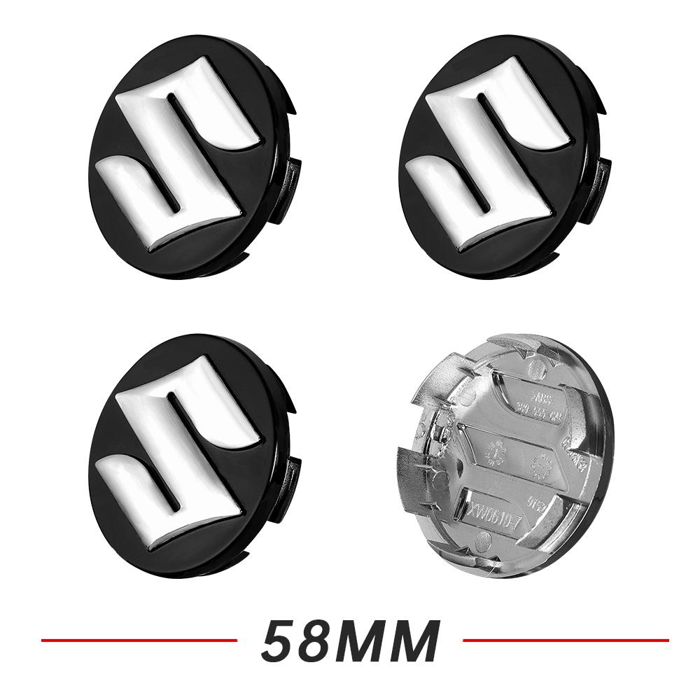 4pcs 54/56/58/60mm Car Wheel Center Hub Caps Auto Accessories For Suzuki Swift SX4 Ignis Baleno Vitara Grand Vitara Alto Spacia