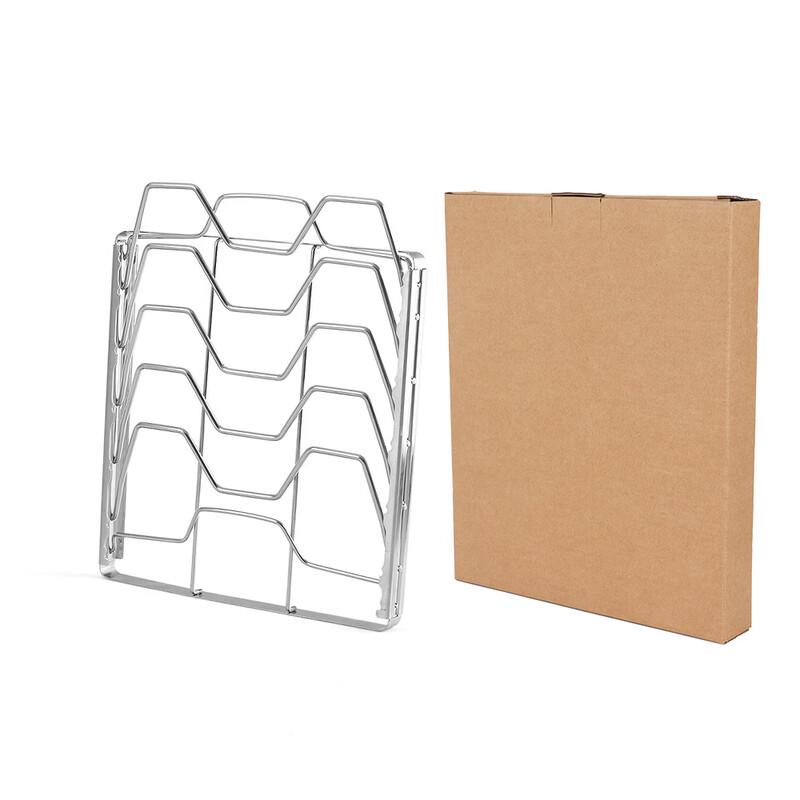 ZISIZ Portable Stainless Steel BBQ Rib Rack