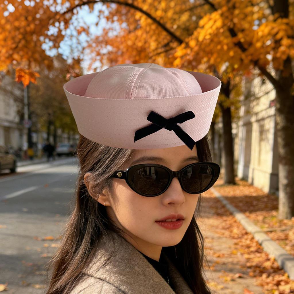 Elegant Sailor Hat Costume Accessory Photo Sail Sturdy Structure Polyester Comfortable Cosplay for