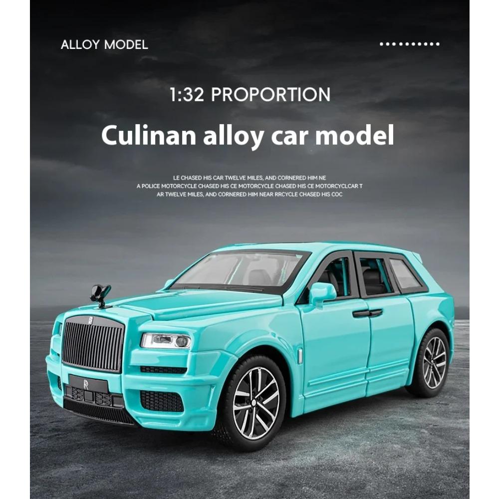 1/32 Scale Cullinan Alloy Car Model With Lights and Sounds, Premium Toy for Kids, Collector's Edition
