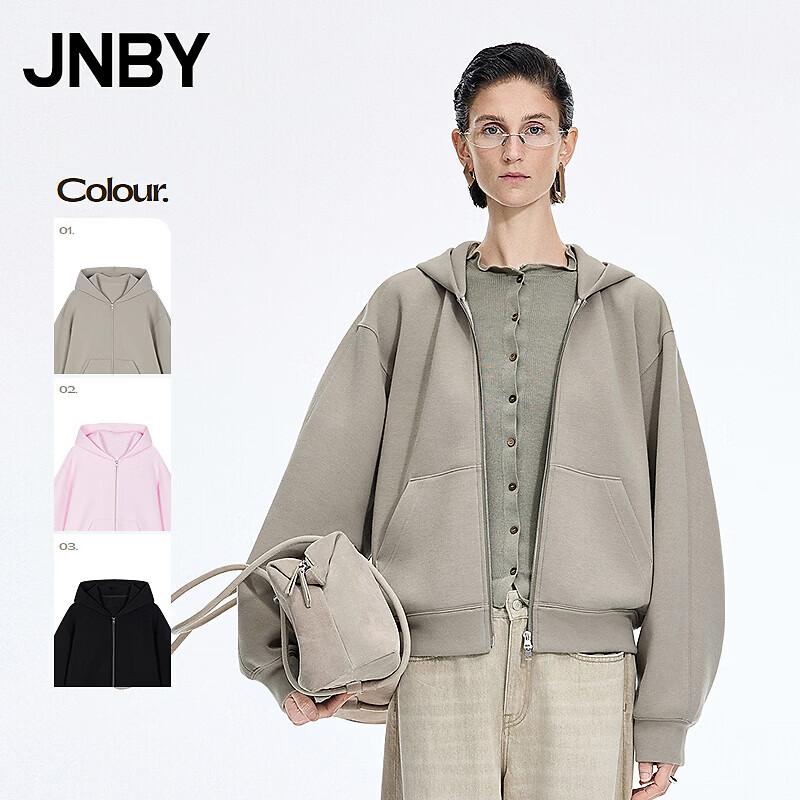 JNBY 2026 Spring Hooded Zip Sweatshirt M