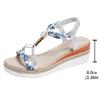 Summer New Women's Wedge Heel Open Toe Sandals Fashionable and Attractive Women's Sandals Comfortable Height Increasing Sandals
