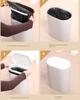 8L Kreativer und Praktischer Druck-Müllbehälter Haushalt Küche Badezimmer Klassifizierung Aufbewahrungseimer Rundnaht Ist Praktisch