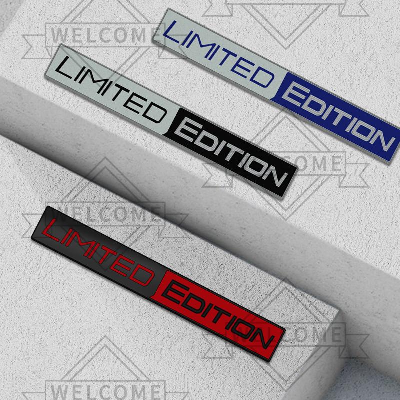 3D Car Stickers Limited Edition Grille Emblem Auto Body Badge Trunk Decal For Toyota Fiat Honda Skoda Peugeot Nissan Accessories