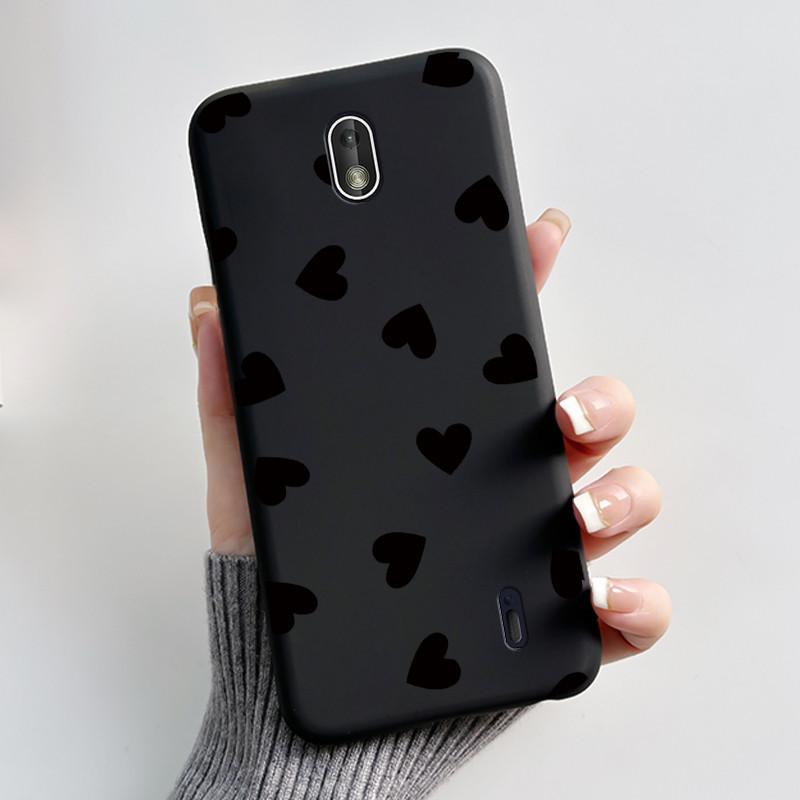 Matte Soft TPU Case For Nokia 1 Plus 2 2.1 2.2 Phone Case Luxury Cute Love Rabbit Funny Cat Black Silicone Ultra Thin Back Cover