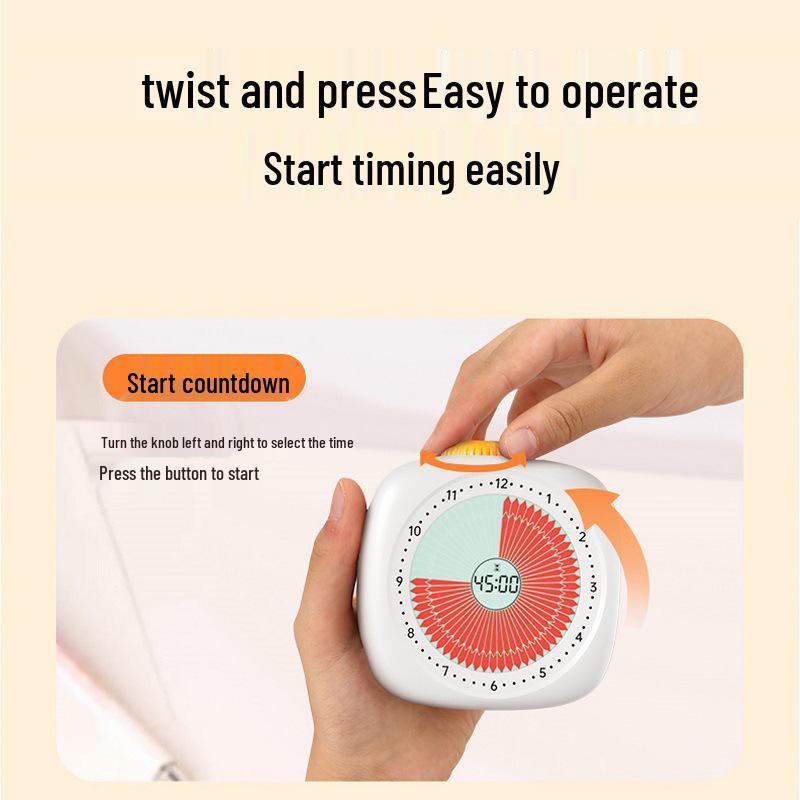 Studentský stolní časovač: Dětský vizuální budík pro řízení času a odpočítávání studia