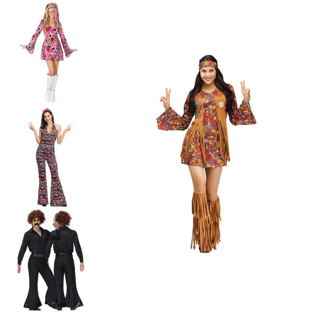 70s Retro Disco Cosplay Costume Set For Men And Women Perfect For Halloween And Themed Parties
