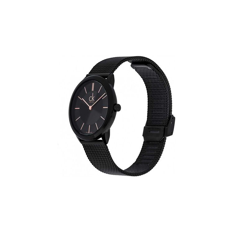 Calvin Klein CK Quartz Watch 40Mm Black Dial Unisex watches Silver K3M22421/K3M21421