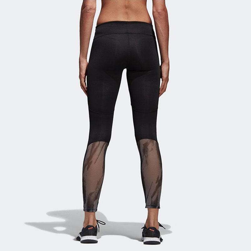 Adidas D2M RR Run P L Slim Fit Quick Dry Comfortable Solid Color 3/4 Sports Pants Women bottoms Black CF4591