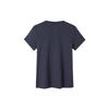 Anta Comprehensive Training Series Letter And Chinese Character Round Neck Short Sleeve T-Shirt Women T-Shirts Navy-Blue 162227147-3