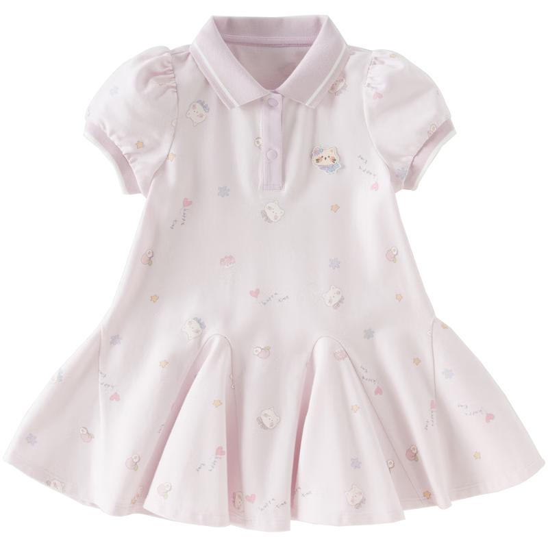 DAVE&BELLA Girls' Knitted Polo Dress