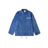 Li Ning Sports Fashion Series Color Block Patch Washed Denim Jacket Men Jacket Denim-Blue AJDR207-1