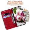 For Xiaomi Redmi 11A 4G/Redmi 12C 4G Leather Phone Case Stand Wallet Rose Butterfly Imprinted Flip Cover