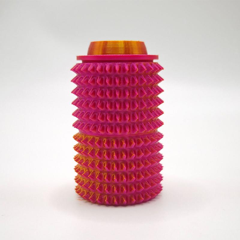 3D Printed Spiky Grippie Stim Click Toy Mini Fidget Rotatable Pressable Massager Stress Roller Anxiety Relief Gift Portable
