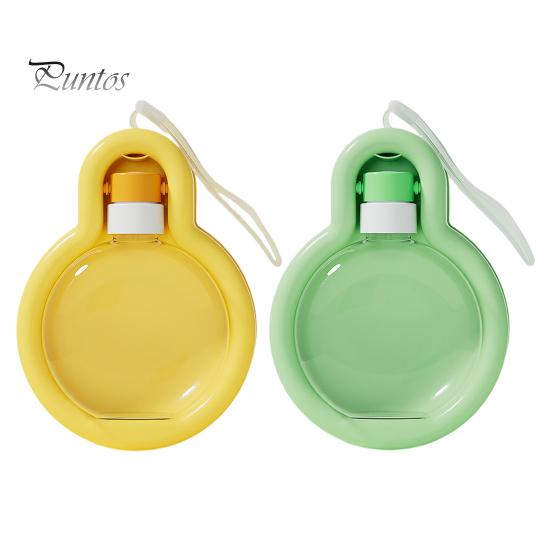 Sticlă de apă pentru animale de companie de 350 ml/500 ml. Hrănitor portabil de apă pentru câini, rezistent la scurgeri, cu bol pentru călătorie, drumeții, camping