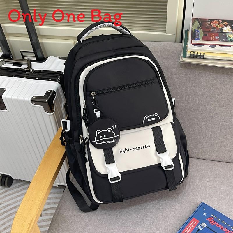 

Youthful Candy Color Backpack With Fabric For School And Travel Use чёрный